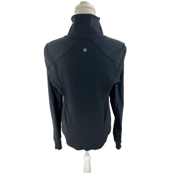 Lululemon‎ Womens 8 Nice Asana Full Zip Jacket Black Athlesiure Zip Pockets - Picture 8 of 12